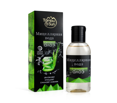 Вода мицеллярная с экстрактом алоэ для лица 50 мл