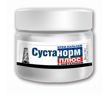 Крем бальзам "Сустанорм плюс" с нафталаном для тела 150 гр
