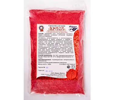 Соль для ванн "Краса" противоцеллюлитная 1000 гр