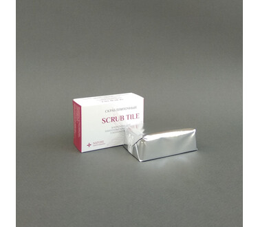 Скраб плиточный Scrub tile с ионами серебра для тела 60 мл