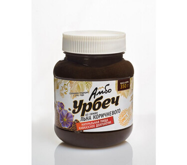 Урбеч "Амбо" из семян льна коричневого 350 гр