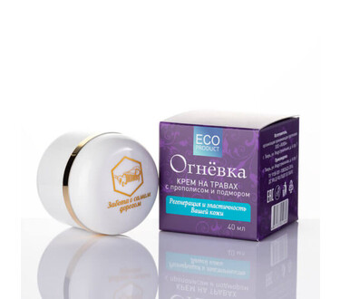 Крем Огневка на травах с прополисом и подмором 40 мл