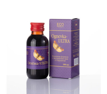Огневка Ультра с экстрактами трав от паразитов 100 мл