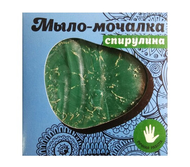 Мыло-мочалка спирулина для тела 90 гр