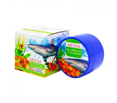 Крем "Акула" Как избавиться от геморроя? 70 мл