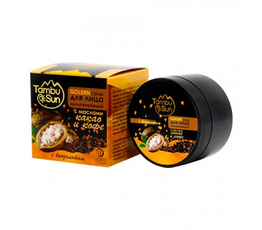 Скраб "Golden" с маслами какао и кофе для лица 70 мл