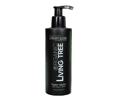 Крем - мыло Living Tree Исландский мох для лица и тела 250 мл