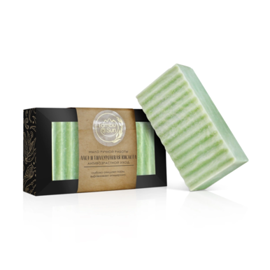 Мыло Алоэ и гиалуроновая кислота антивозрастной уход 100 гр