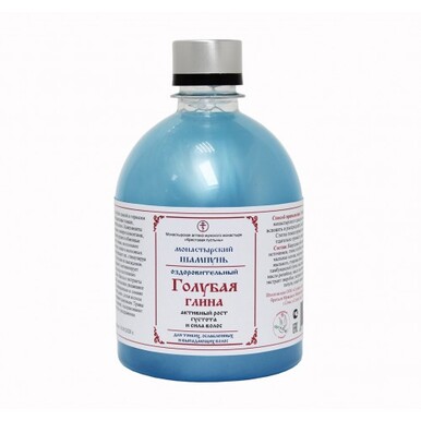 Шампунь монастырский "Голубая глина" для тонких волос 500 мл