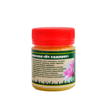 Мазь монастырская кавказский целитель "От судорог" 40мл