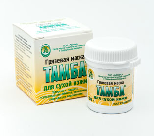 Маска грязевая для сухой кожи лица 50 гр