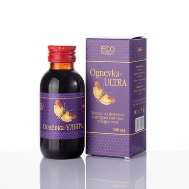 Огневка Ультра с экстрактами трав от паразитов 100 мл