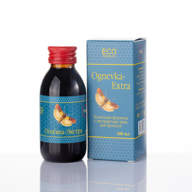 Огневка Экстра с экстрактами трав для бронхов 100 мл