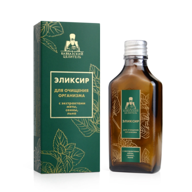 Эликсир Кавказский целитель для очищения организма 50 мл
