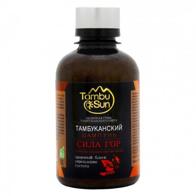Шампунь Тамбуканский "Сила гор" красная глина для волос 200 мл