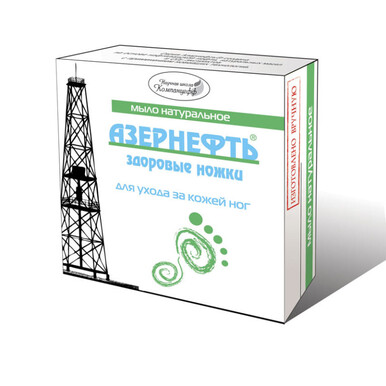 Мыло "Азернефть" "Здоровые ножки" для ног 95 гр