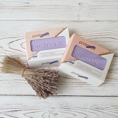Мыло Prolimus с экстрактом лаванды для тела 120 гр