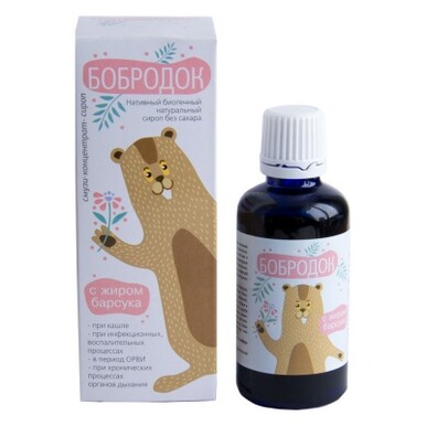 Смузи-концентрат-сироп Бобродок с жиром барсука 50 мл